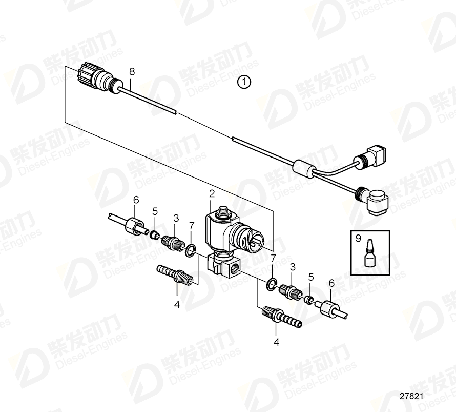 volvo penta Ferrule 980781 Drawing volvo penta Ferrule 980781 Drawing